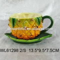 Ceramic sponge holder wih pineapple design